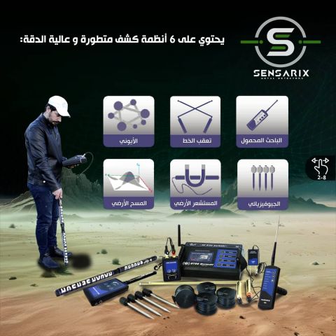 أجهزة كشف المعادن الثمينة والذهب والأحجار الكريمة والمياه الجوفية 2