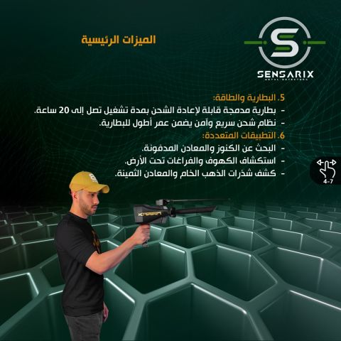 جهاز كشف الذهب والمعادن المتطور BR 20 pro 4